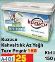 KUZUCU KAHVALTILIK AZ YAĞLI TAZE PEYNİR 1 KG